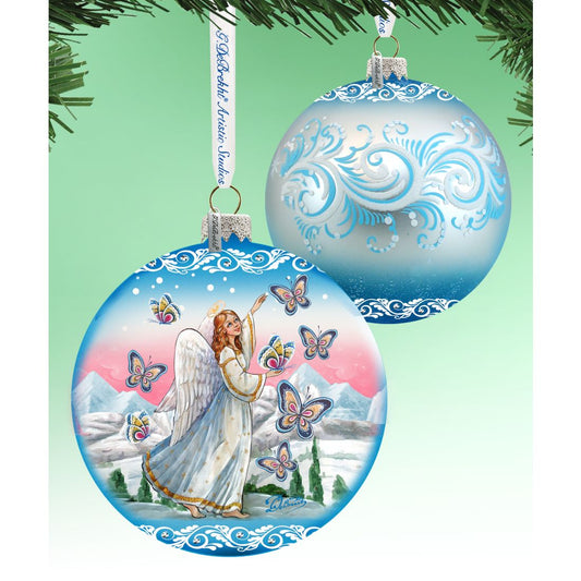 Serenity Angel Glass Ornament Limited Edition by G. DeBrekht - Christmas Decor - 73885-0